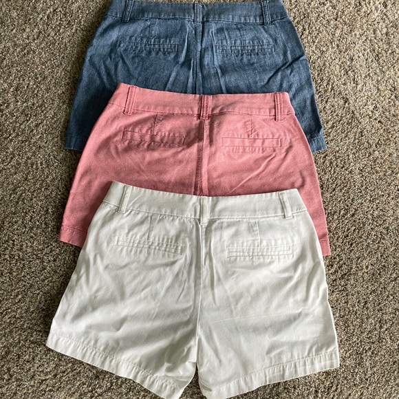 Women's Casual Shorts Set - Blue, Pink, White - Picture 2 of 4